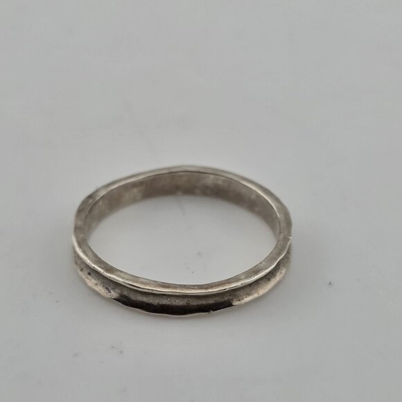 SILPADA RING STERLING 925 HAMMERED STACKABLE CONCAVE SIZE 7 - Picture 5 of 13